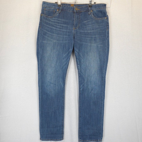 KUT from the Kloth Women 12 Blue Denim Jeans Classic Style Comfortable 5 Pocket - Picture 1 of 13